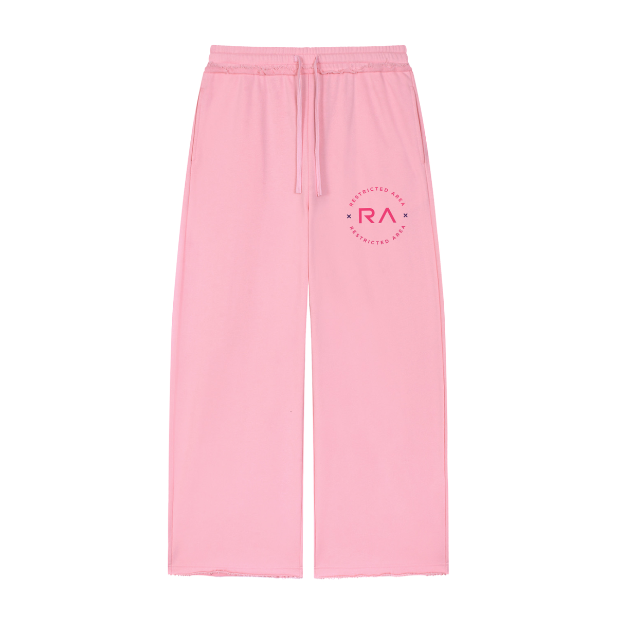 Women’s Wide Leg Raw Edge Sweatpants