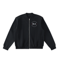 Essential Zip-Up Fleeced Varsity Jacket