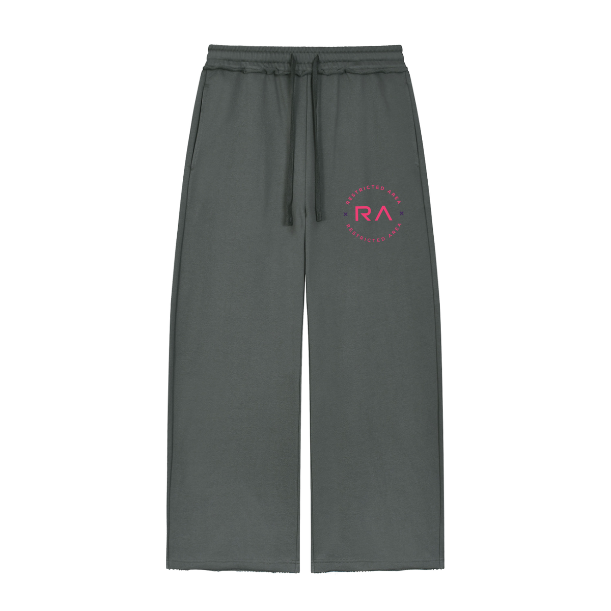 Women’s Wide Leg Raw Edge Sweatpants
