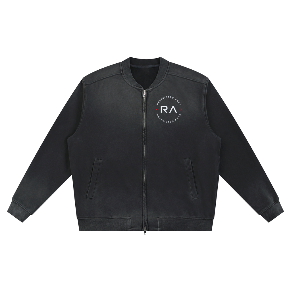Sun Fade Heavyweight Baseball Jacket