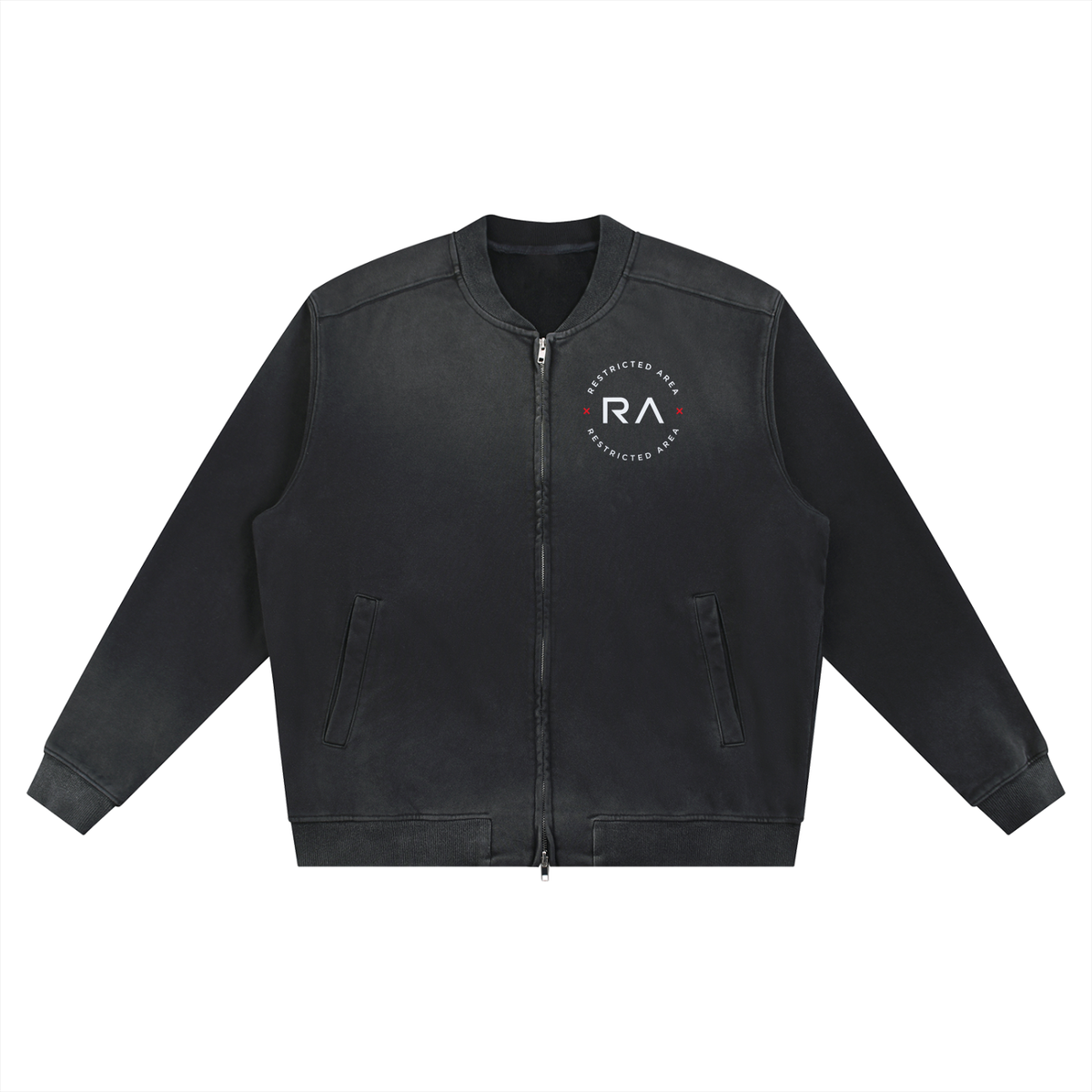 Sun Fade Heavyweight Baseball Jacket