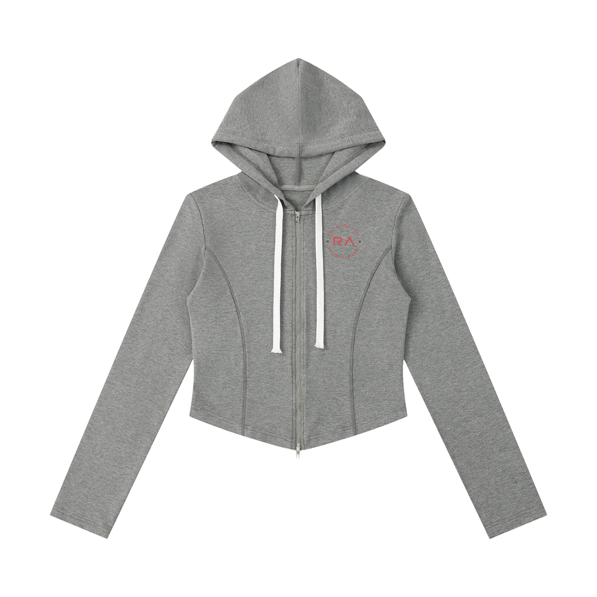 Women's Slim Cropped Full Zip Hoodie