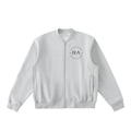Essential Zip-Up Fleeced Varsity Jacket
