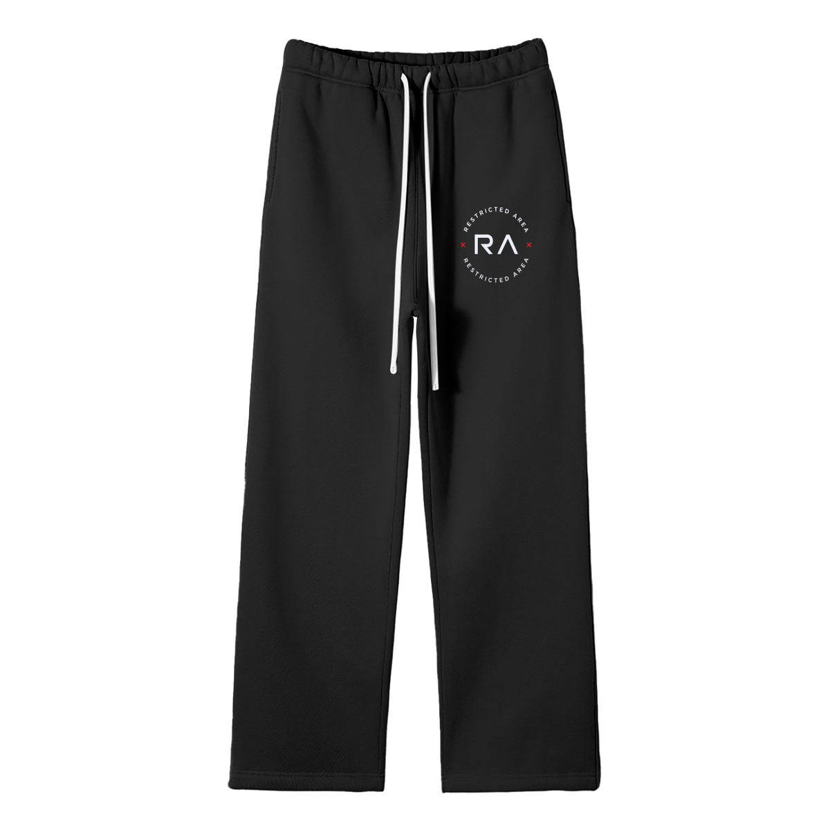 Unisex Solid Color Fleece Straight Leg Pants