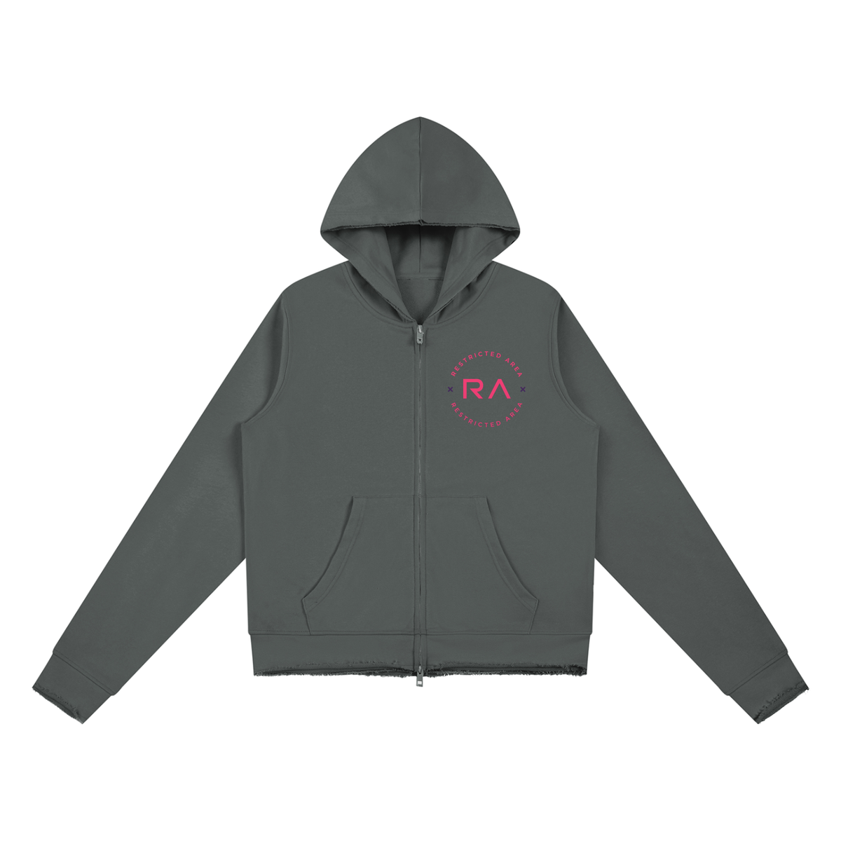 Women’s Raw Edge Full Zip Hoodie