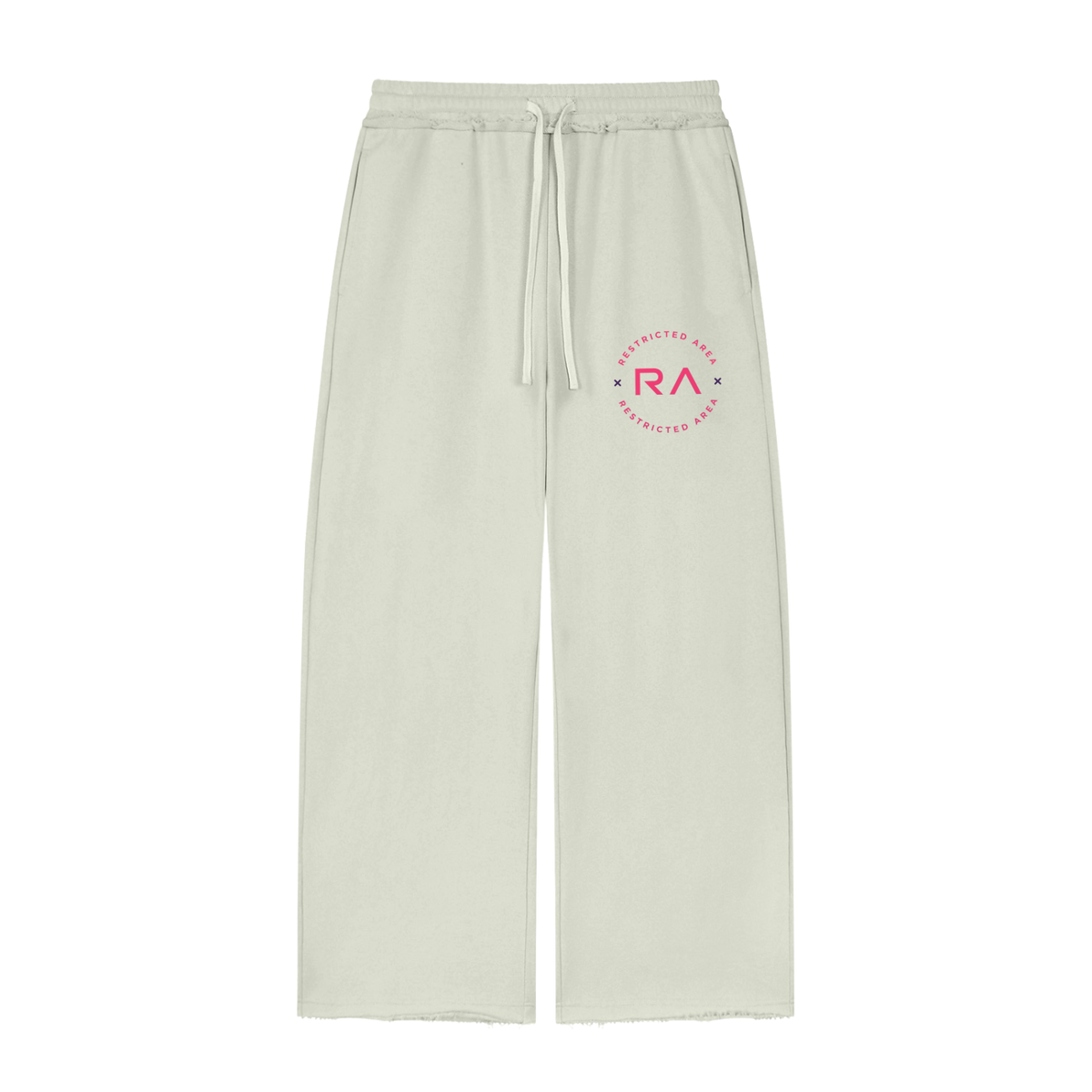 Women’s Wide Leg Raw Edge Sweatpants