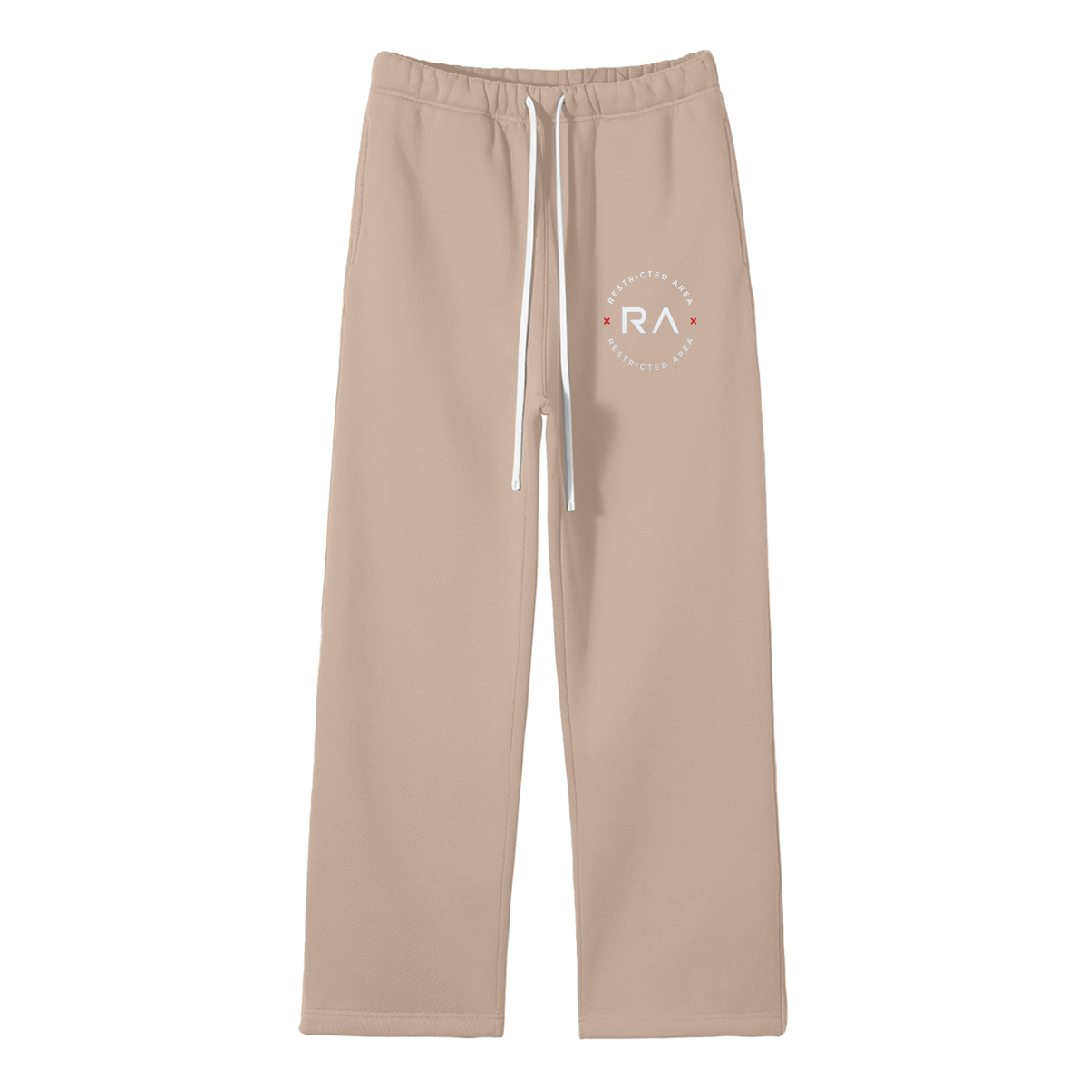 Unisex Solid Color Fleece Straight Leg Pants