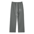 Unisex Solid Color Fleece Straight Leg Pants