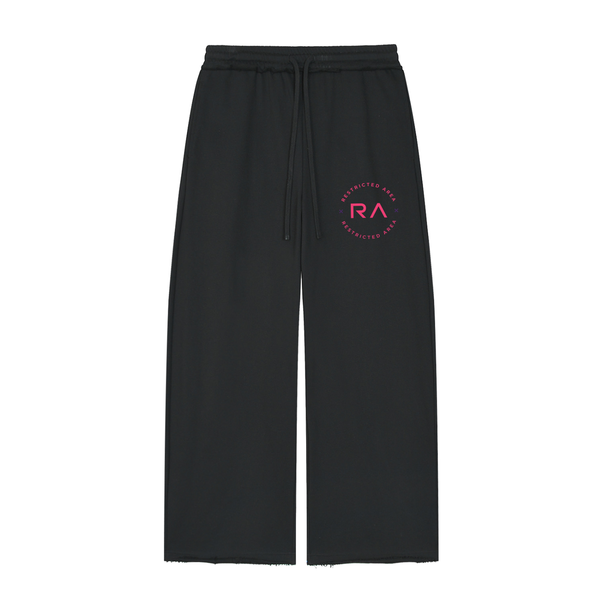 Women’s Wide Leg Raw Edge Sweatpants