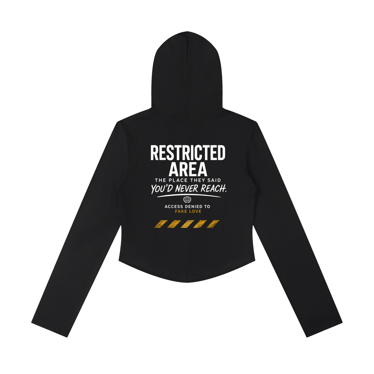 Women's Slim Cropped Full Zip Hoodie